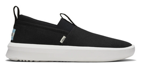 TOMS Mens Canvas Slip On Shoes - Black (Casual Breathable Sneakers)