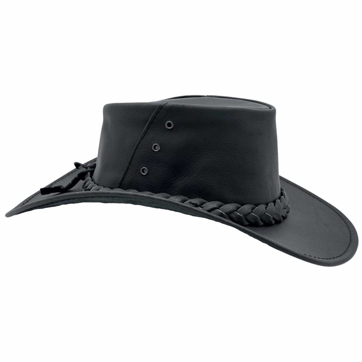 Jacaru 1001A Kangaroo Leather Hat - Foldable & UPF 50+ (Made in Australia)