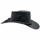 Jacaru 1001A Kangaroo Leather Hat - Foldable & UPF 50+ (Made in Australia)