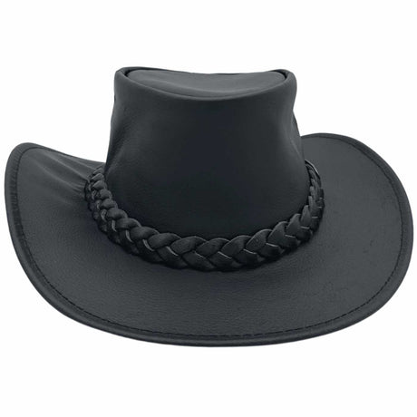 Jacaru 1001A Kangaroo Leather Hat - Foldable & UPF 50+ (Made in Australia)