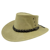 Jacaru 1001A Kangaroo Leather Hat - Foldable & UPF 50+ (Made in Australia)