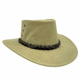 Jacaru 1001A Kangaroo Leather Hat - Foldable & UPF 50+ (Made in Australia)