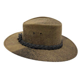 Jacaru 1001P Premium Kangaroo Leather Hat - Water Repellent & Moldable Brim Wire (Made in Australia)