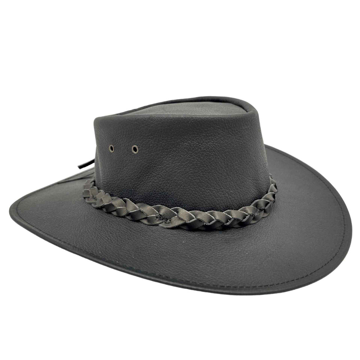 Jacaru 1001P Premium Kangaroo Leather Hat - Water Repellent & Moldable Brim Wire (Made in Australia)