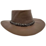 Jacaru 1001P Premium Kangaroo Leather Hat - Water Repellent & Moldable Brim Wire (Made in Australia)