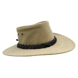 Jacaru 1001P Premium Kangaroo Leather Hat - Water Repellent & Moldable Brim Wire (Made in Australia)