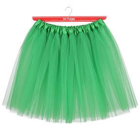 Adult Green Medium Tulle Ballerina Tutu - 3-Layer Australia Day Costume