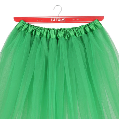 Green Tulle Ballerina Tutu – Medium, 3-Layer Adult Costume Australia Day