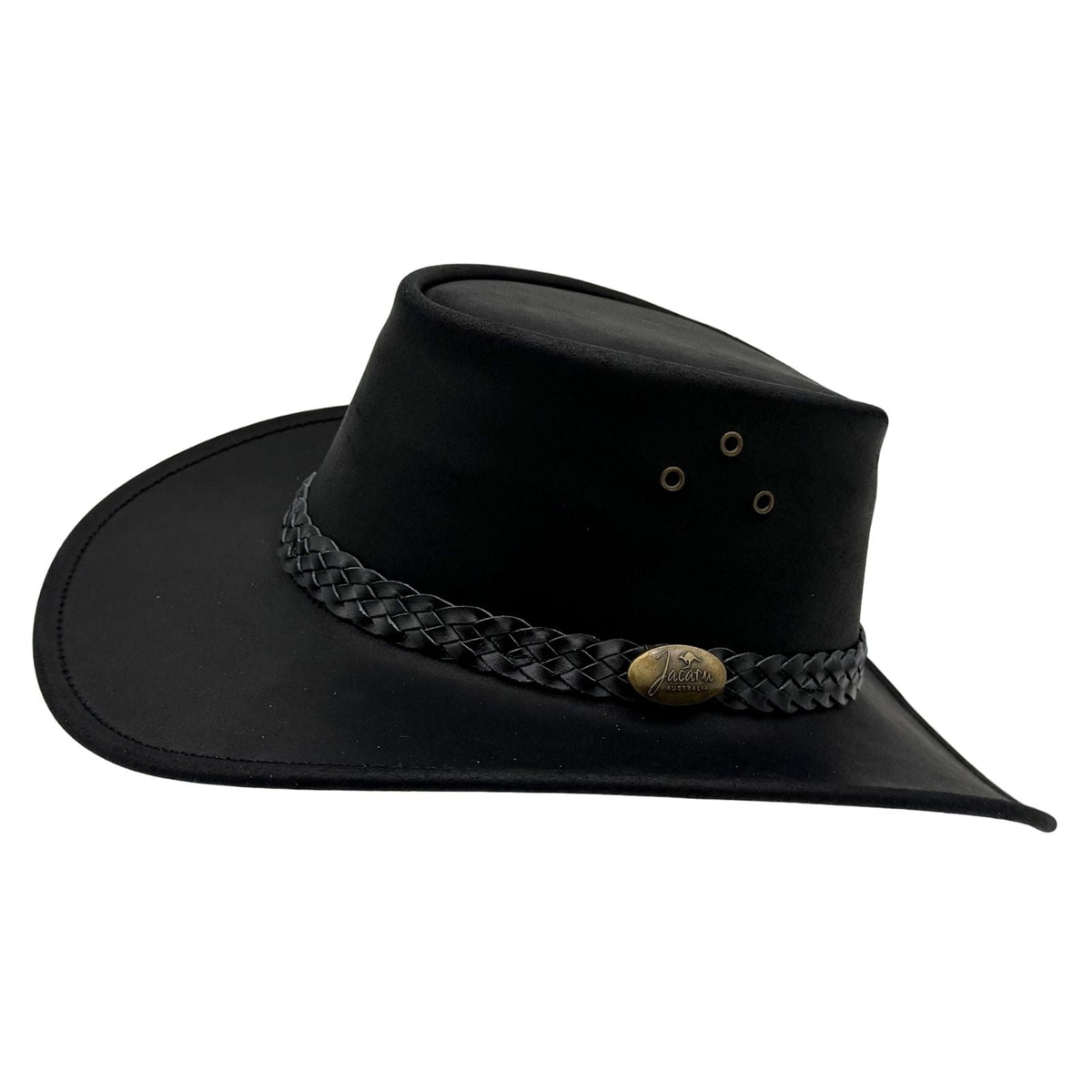 Jacaru 1006 Wallaroo Oiled Leather Hat - Water Resistant & UPF 50+ (Made in Australia)