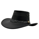 Jacaru 1006 Wallaroo Oiled Leather Hat - Water Resistant & UPF 50+ (Made in Australia)