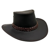 Jacaru 1006 Wallaroo Oiled Leather Hat - Water Resistant & UPF 50+ (Made in Australia)