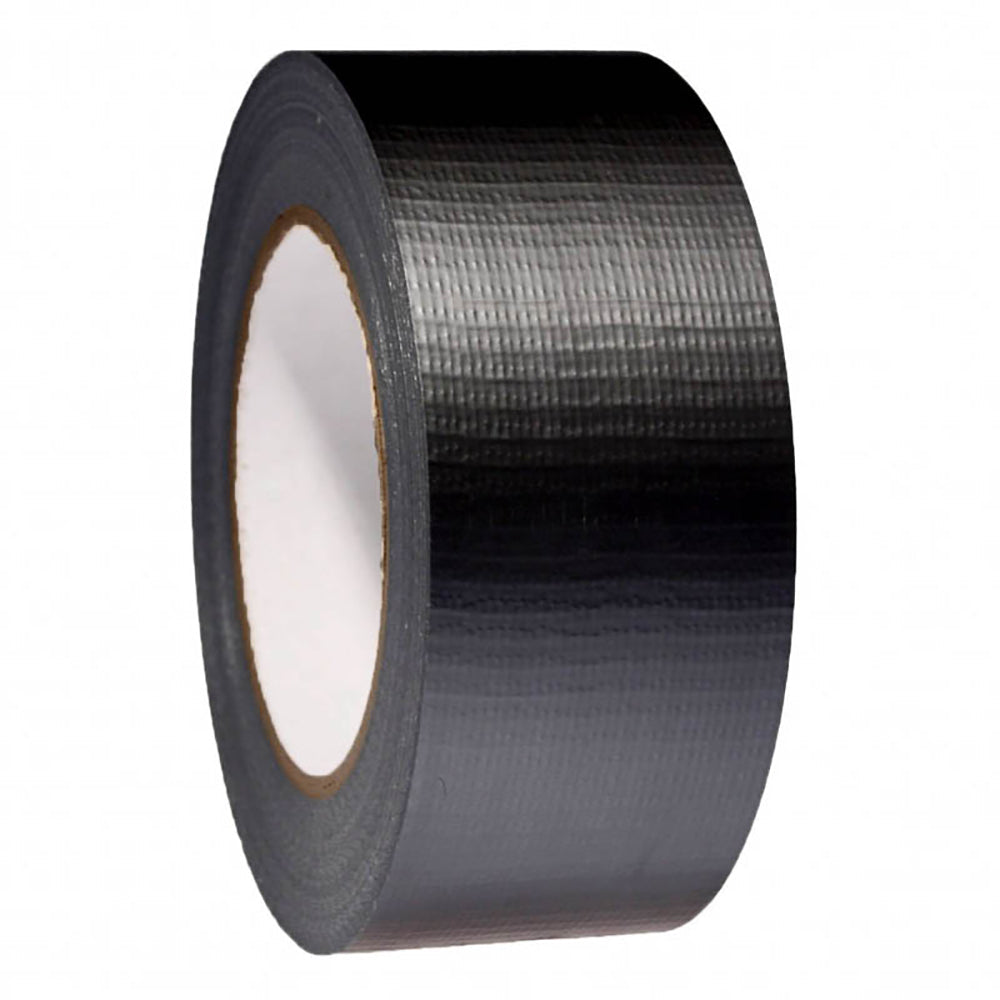 Black Duct Cloth Tape (48mm x 6m) - Flexible Multi Purpose Gaffer Blast Hardware