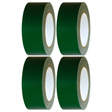 4x Green Duct Cloth Tape (48mm x 6m) Bulk Pack - Flexible Multi Purpose Gaffer Blast Hardware