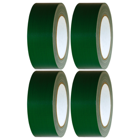 4x Green Duct Cloth Tape (48mm x 6m) Bulk Pack - Flexible Multi Purpose Gaffer Blast Hardware