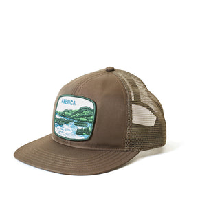 Goorin Brothers Uhmerrica Trucker Cap - Coffee Brown (America Baseball Hat)
