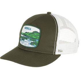 Goorin Brothers Uhmerrica Trucker Cap - Forest Green (America Baseball Hat)