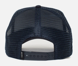 Goorin Brothers Mens Baseball Trucker Cap Hat Snapback The Lone Wolf - Navy