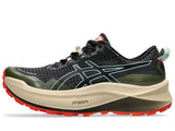 Mens ASICS Trabuco Max 3 Trail Running Shoes in Black/Smoke Blue – Size 10.5