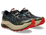 Mens ASICS Trabuco Max 3 Trail Running Shoes in Black/Smoke Blue – Size 10.5