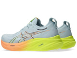 Mens ASICS GEL-Nimbus 26 PARIS Running Shoes in Cool Grey/Safety Yellow – Size 11.5