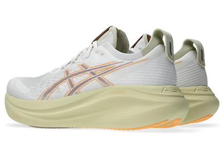 Asics Mens Gel Nimbus 27 Running Shoes - White/Fawn (Sneakers/Runners)