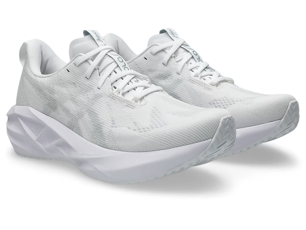 Asics Mens Novablast 5 Running Shoes - White/Piedmont Grey (Athletic Sneakers/Runners)