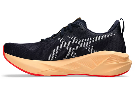 Asics Mens Novablast 5 Running Shoes - Midnight/Orange Glow (Athletic Sneakers/Runners)