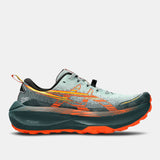Asics Mens Trabuco Max 4 Trail Running Shoes - Cold Moss/Nova Orange (Sneakers/Runners)
