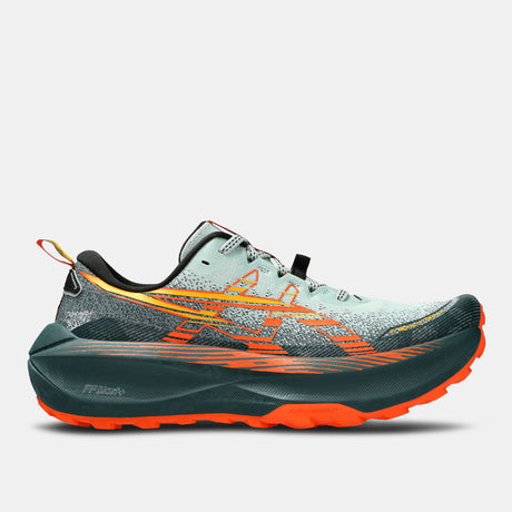 Asics Mens Trabuco Max 4 Trail Running Shoes - Cold Moss/Nova Orange (Sneakers/Runners)