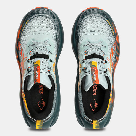Asics Mens Trabuco Max 4 Trail Running Shoes - Cold Moss/Nova Orange (Sneakers/Runners)