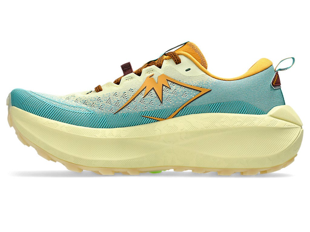 Asics Mens Trabuco Max 4 Trail Running Shoes - Wheat Yellow/Dark Red Planet (Sneakers/Runners)