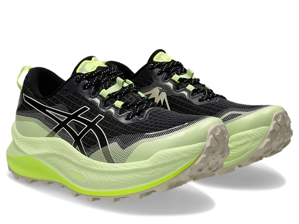 Womens ASICS Trabuco Max 3 Trail Running Shoes in Black/Oatmeal – Size 7.5