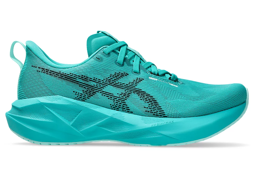 Asics Womens Novablast 5 Running Shoes - Wave Teal/Black (Athletic Sneakers/Runners)
