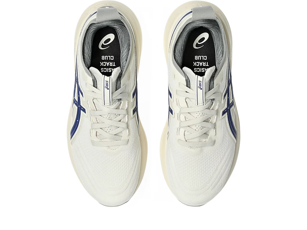 Asics Womens Gel Nimbus 27 Running Shoes - Birch/Indigo Blue (Sneakers/Runners)