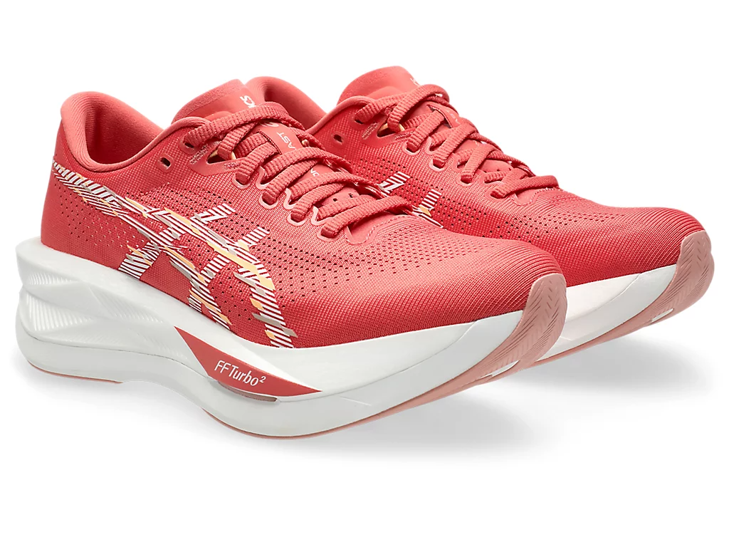 Asics Womens Sonicblast Running Shoes - Dark Pink Clay/White (Sneakers/Runners)