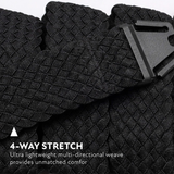 Arcade Futureweave Slim Stretch Belt in Vapor Charcoal Travel Friendly Buckle - One Size