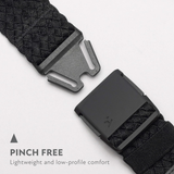 Arcade Futureweave Slim Stretch Belt in Vapor Charcoal Travel Friendly Buckle - One Size