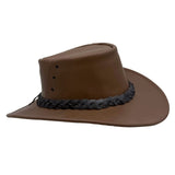 Jacaru 1015 Capricorn Buffalo Leather Hat - Water Resistant & UPF 50+ (Made in Australia)