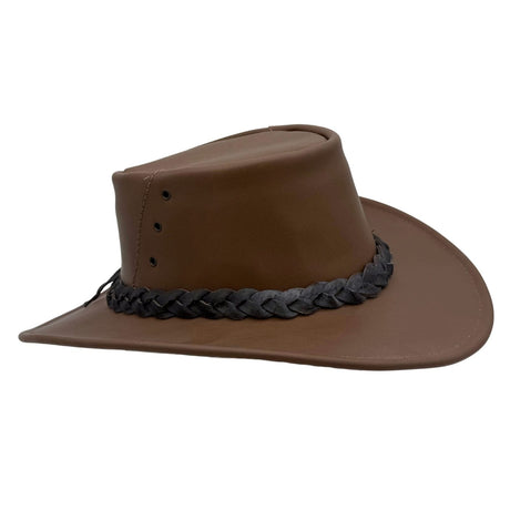 Jacaru 1015 Capricorn Buffalo Leather Hat - Water Resistant & UPF 50+ (Made in Australia)