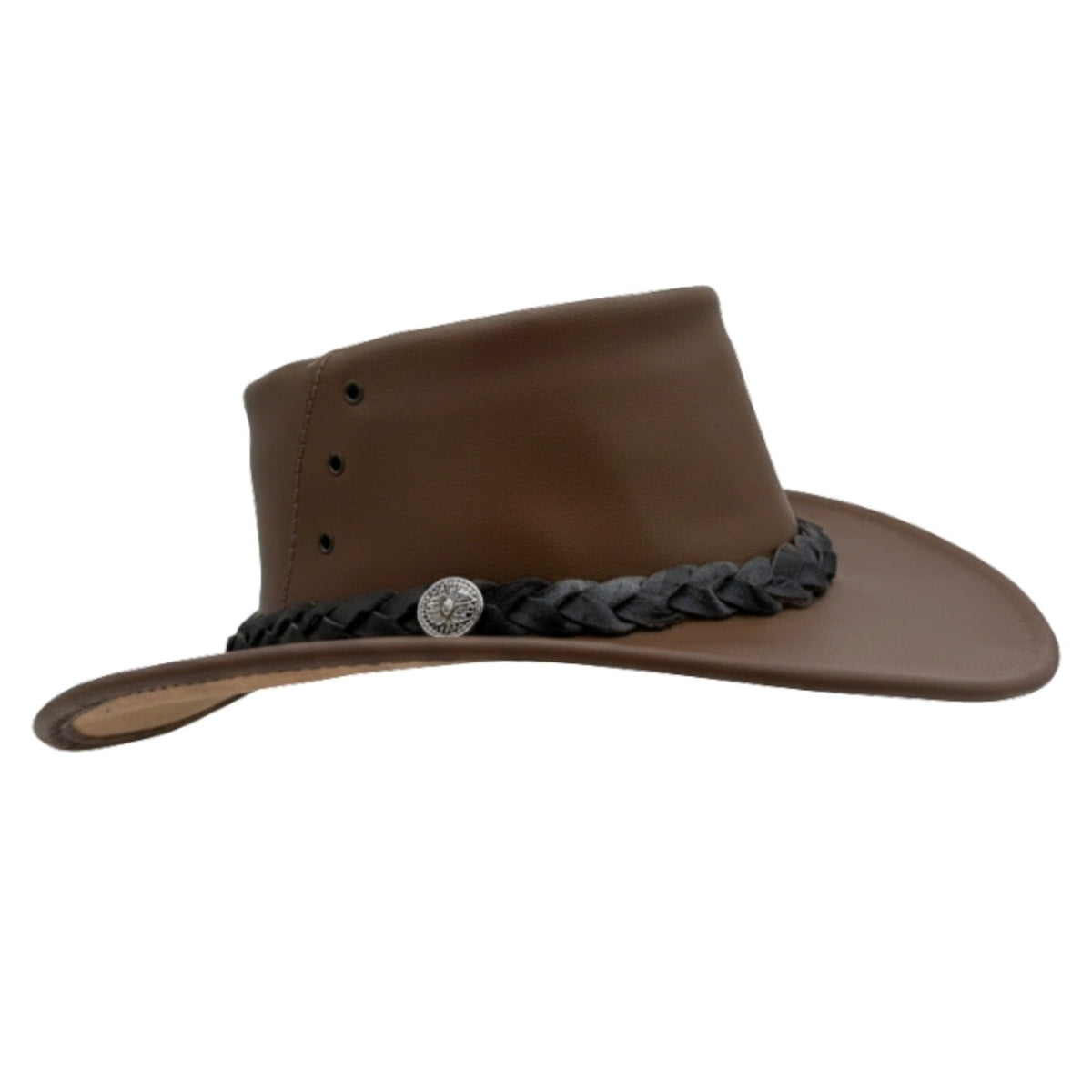 Jacaru 1015 Capricorn Buffalo Leather Hat - Water Resistant & UPF 50+ (Made in Australia)