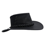 Jacaru 1015 Capricorn Buffalo Leather Hat - Water Resistant & UPF 50+ (Made in Australia)