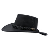 Jacaru 1015 Capricorn Buffalo Leather Hat - Water Resistant & UPF 50+ (Made in Australia)