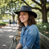 Jacaru 1015 Capricorn Buffalo Leather Hat - Water Resistant & UPF 50+ (Made in Australia)
