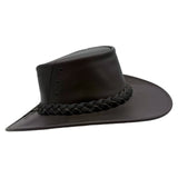 Jacaru 1015 Capricorn Buffalo Leather Hat - Water Resistant & UPF 50+ (Made in Australia)