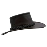 Jacaru 1015 Capricorn Buffalo Leather Hat - Water Resistant & UPF 50+ (Made in Australia)