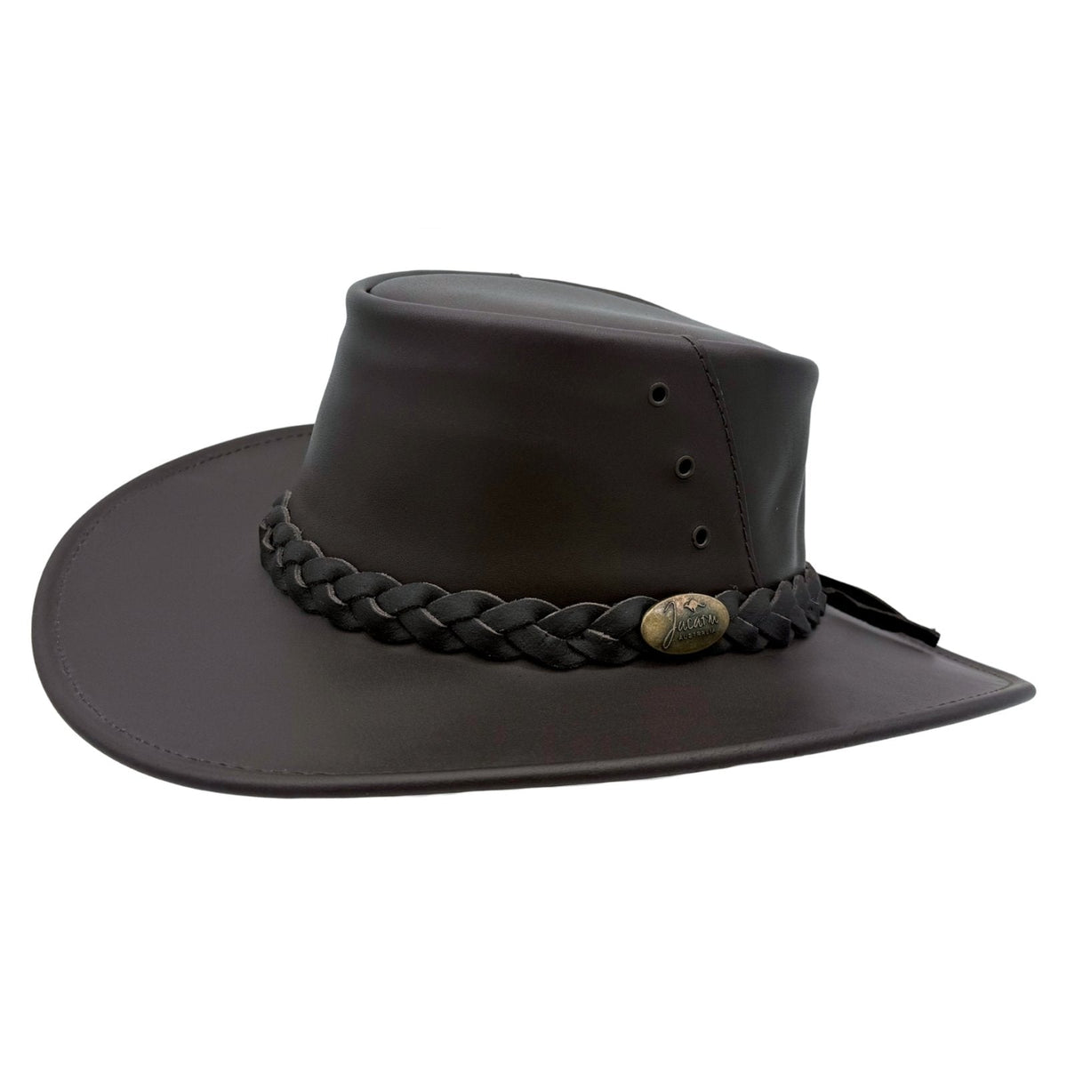 Jacaru 1015 Capricorn Buffalo Leather Hat - Water Resistant & UPF 50+ (Made in Australia)