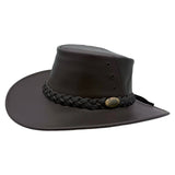 Jacaru 1015 Capricorn Buffalo Leather Hat - Water Resistant & UPF 50+ (Made in Australia)