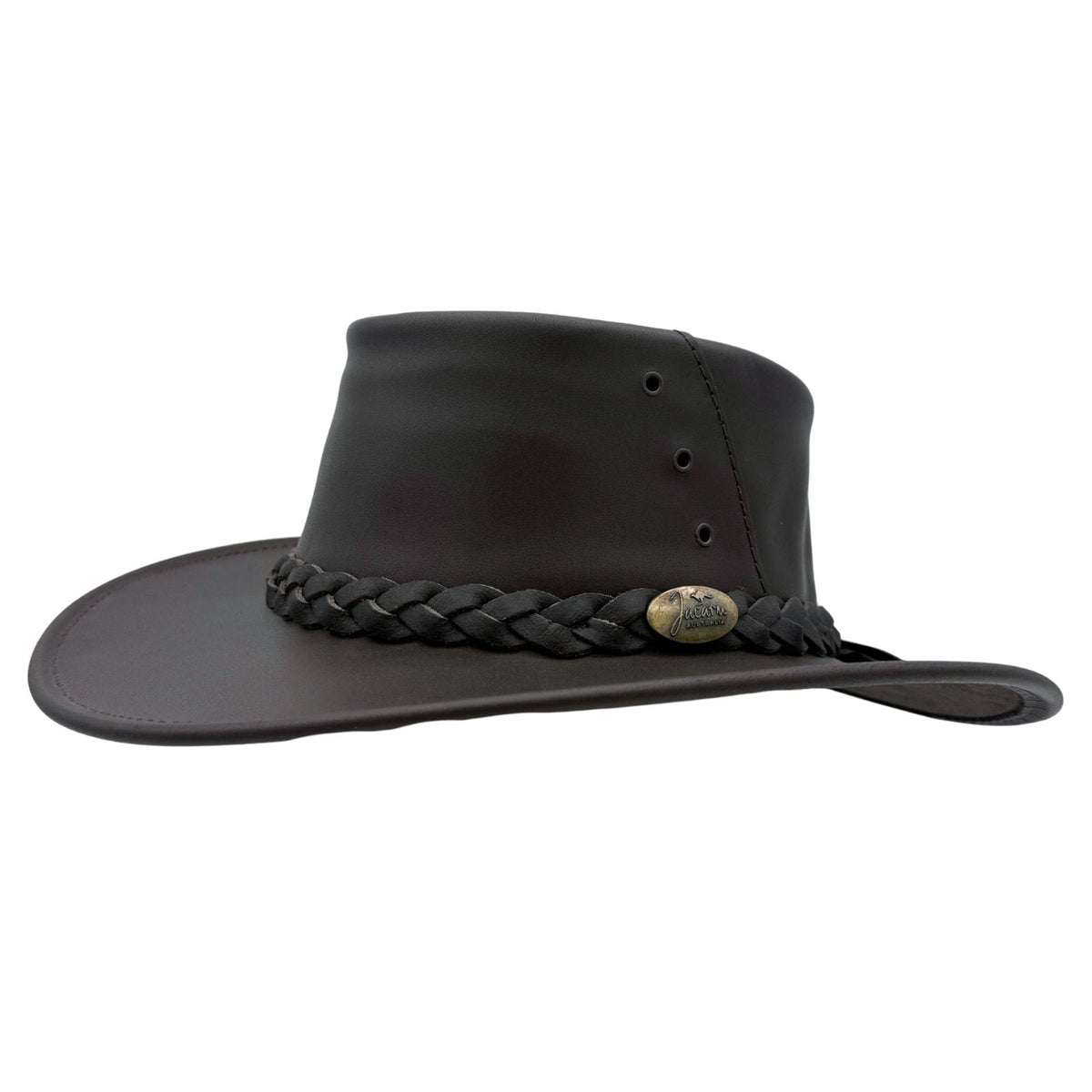 Jacaru 1015 Capricorn Buffalo Leather Hat - Water Resistant & UPF 50+ (Made in Australia)