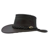 Jacaru 1015 Capricorn Buffalo Leather Hat - Water Resistant & UPF 50+ (Made in Australia)