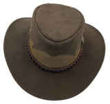 Jacaru 1021 Blaze Suede Leather Breeze Hat - Mesh Crown (Made in Australia)